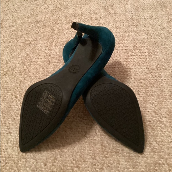 Michael Kors Dark Teal Heels - Picture 3 of 7